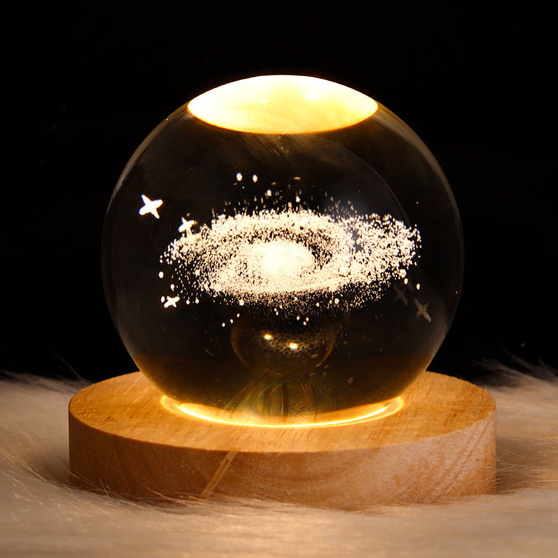 Starry Sky Moon Crystal Ball Night Light