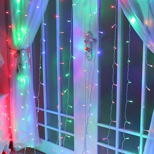 Festive Christmas LED Curtain Lights