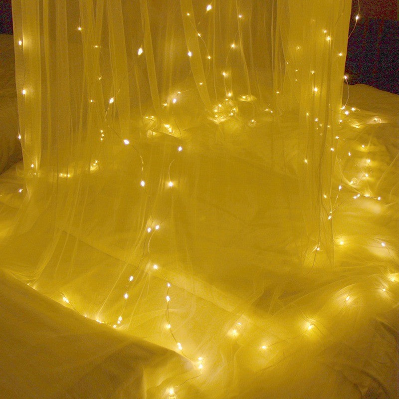 Festive Christmas LED Curtain Lights