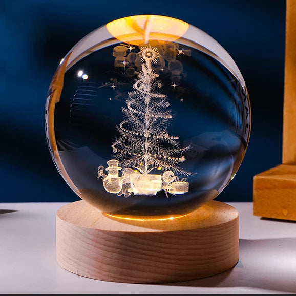 Starry Sky Moon Crystal Ball Night Light