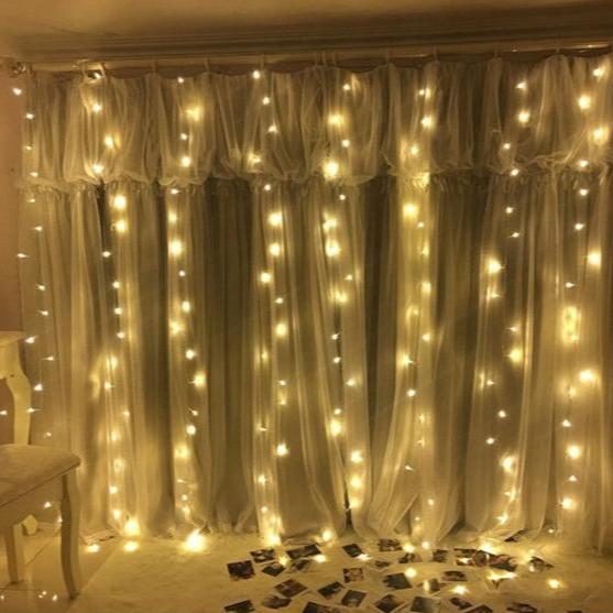 Festive Christmas LED Curtain Lights