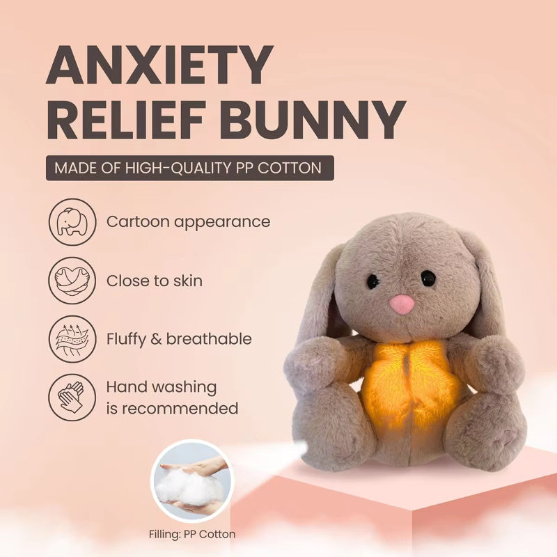 Breathing Rabbit Plush Toy - Anxiety Relief & Soothing Comfort