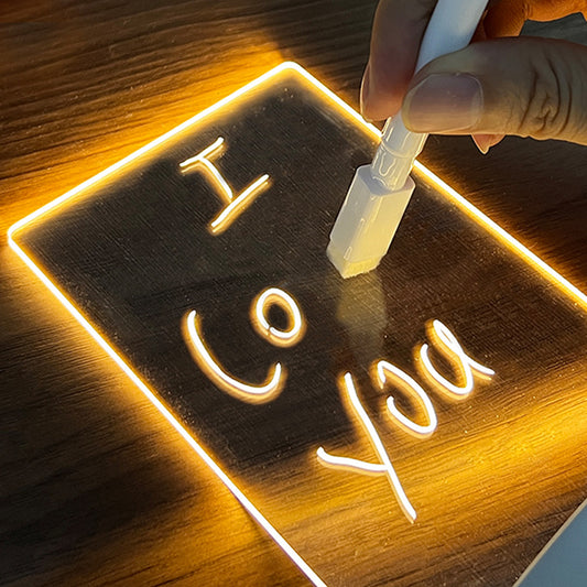 USB LED Message Board Night Light – Creative Gift & Decor