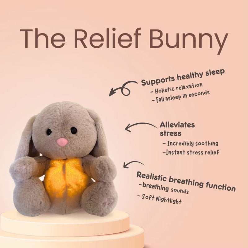 Breathing Rabbit Plush Toy - Anxiety Relief & Soothing Comfort