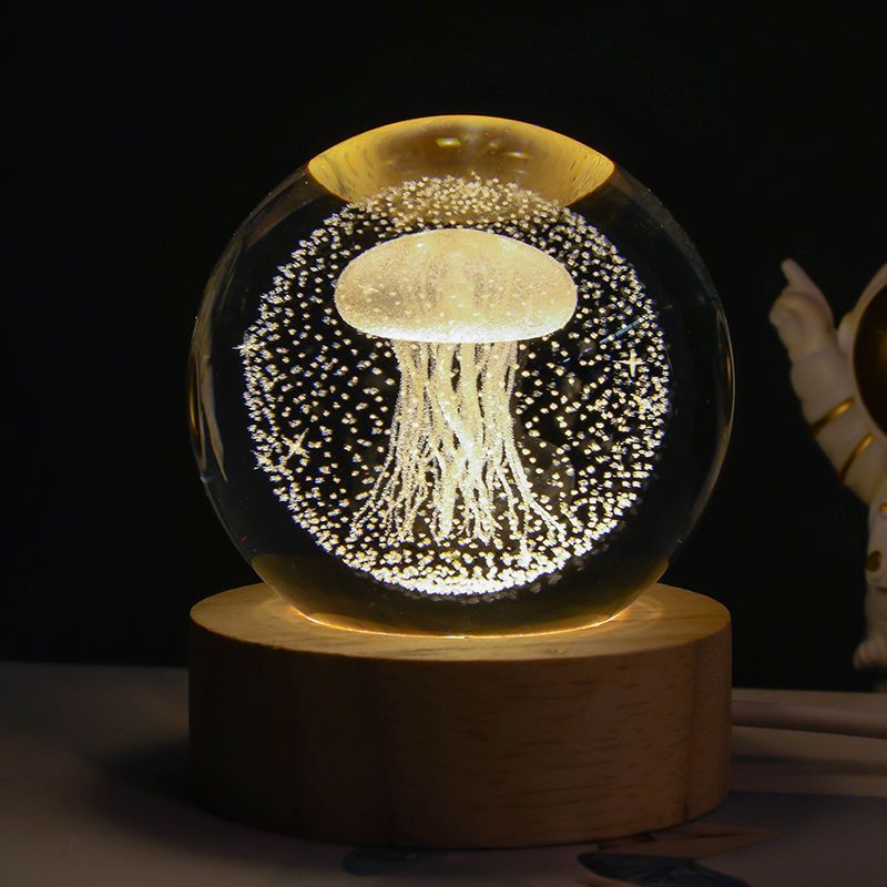 Starry Sky Moon Crystal Ball Night Light