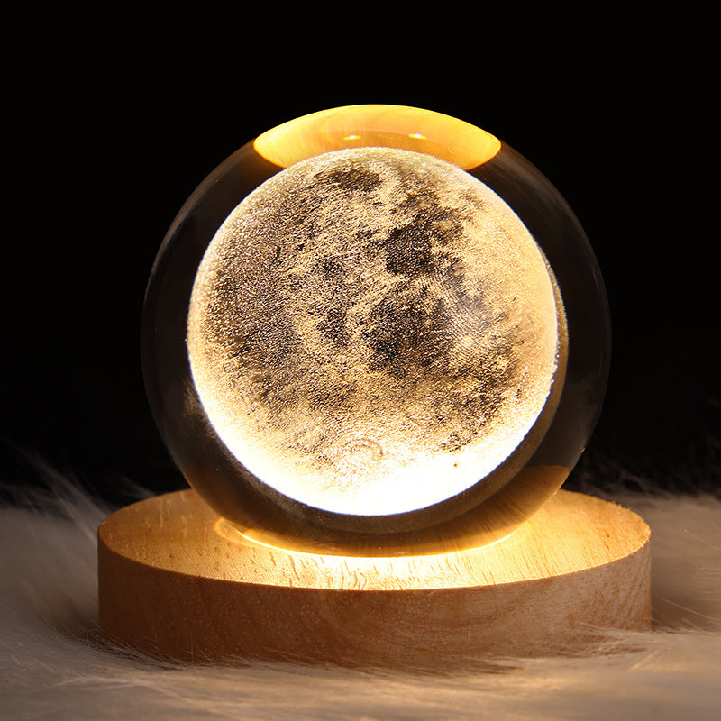 Starry Sky Moon Crystal Ball Night Light