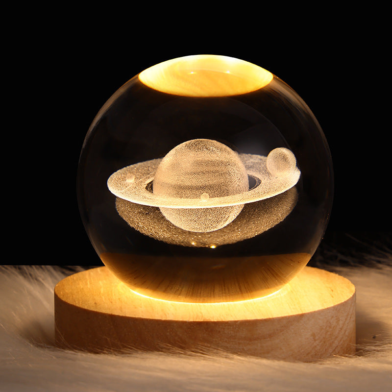 Starry Sky Moon Crystal Ball Night Light