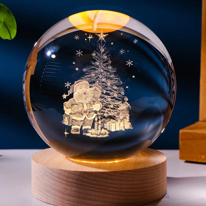 Starry Sky Moon Crystal Ball Night Light